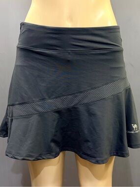 Camel Crown Gray Athletic Skort Built-In Athleisure Shorts Tennis Golf Pull-On L
